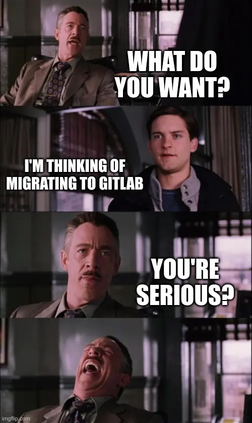 GitLab migration meme